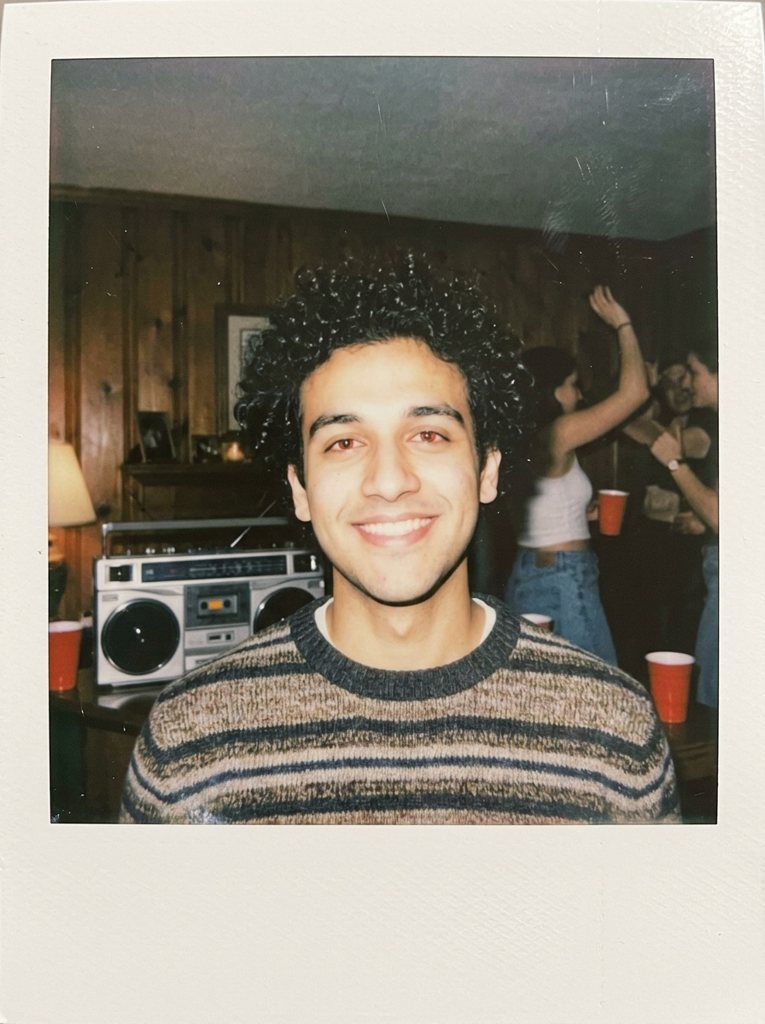 1980s AI photo: polaroid party